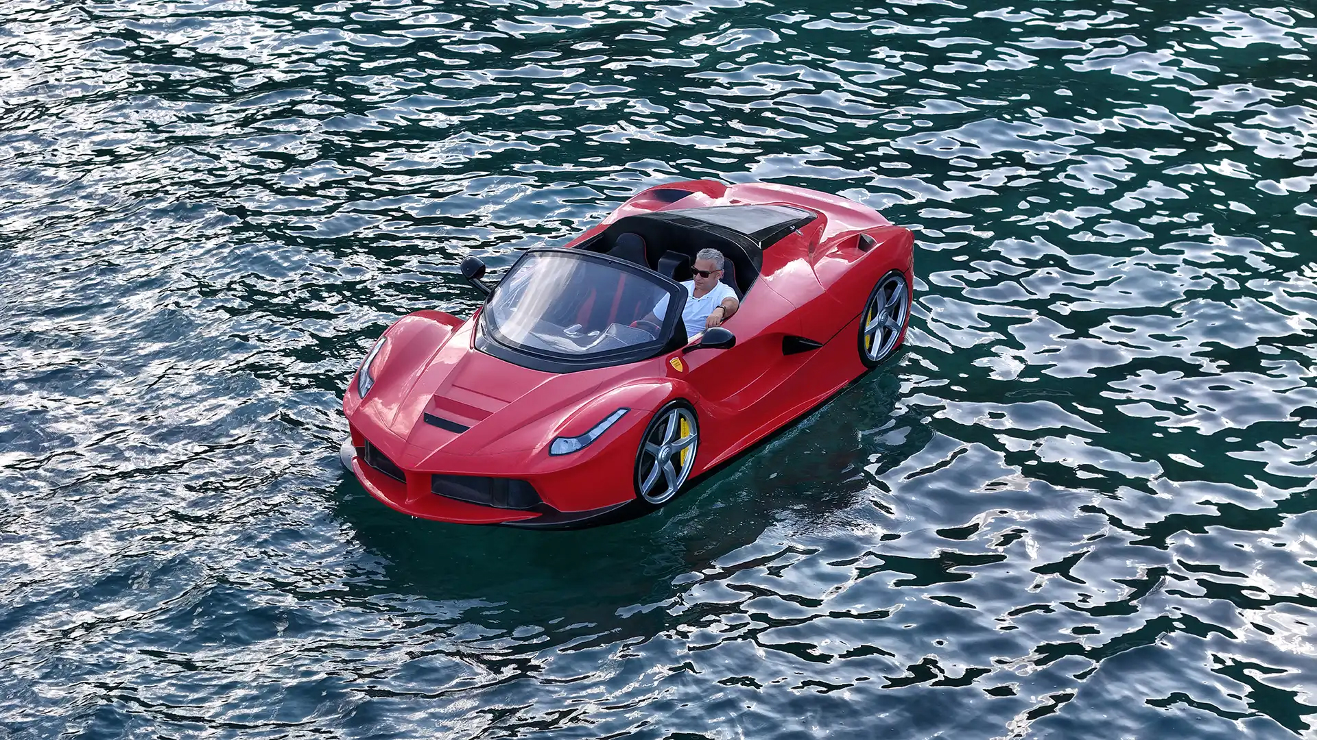 Jet car cruising on clear Dubai waters