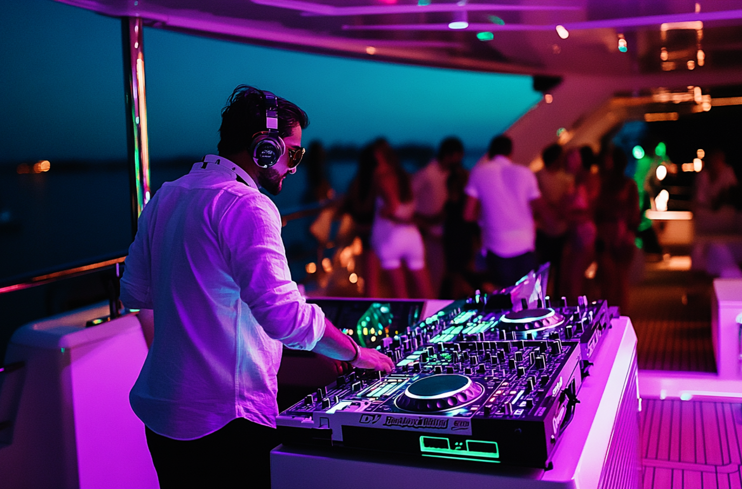 Live DJs for proposal yacht party in Dubai