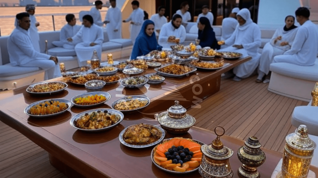 Iftar party on luxury yachts in Dubai