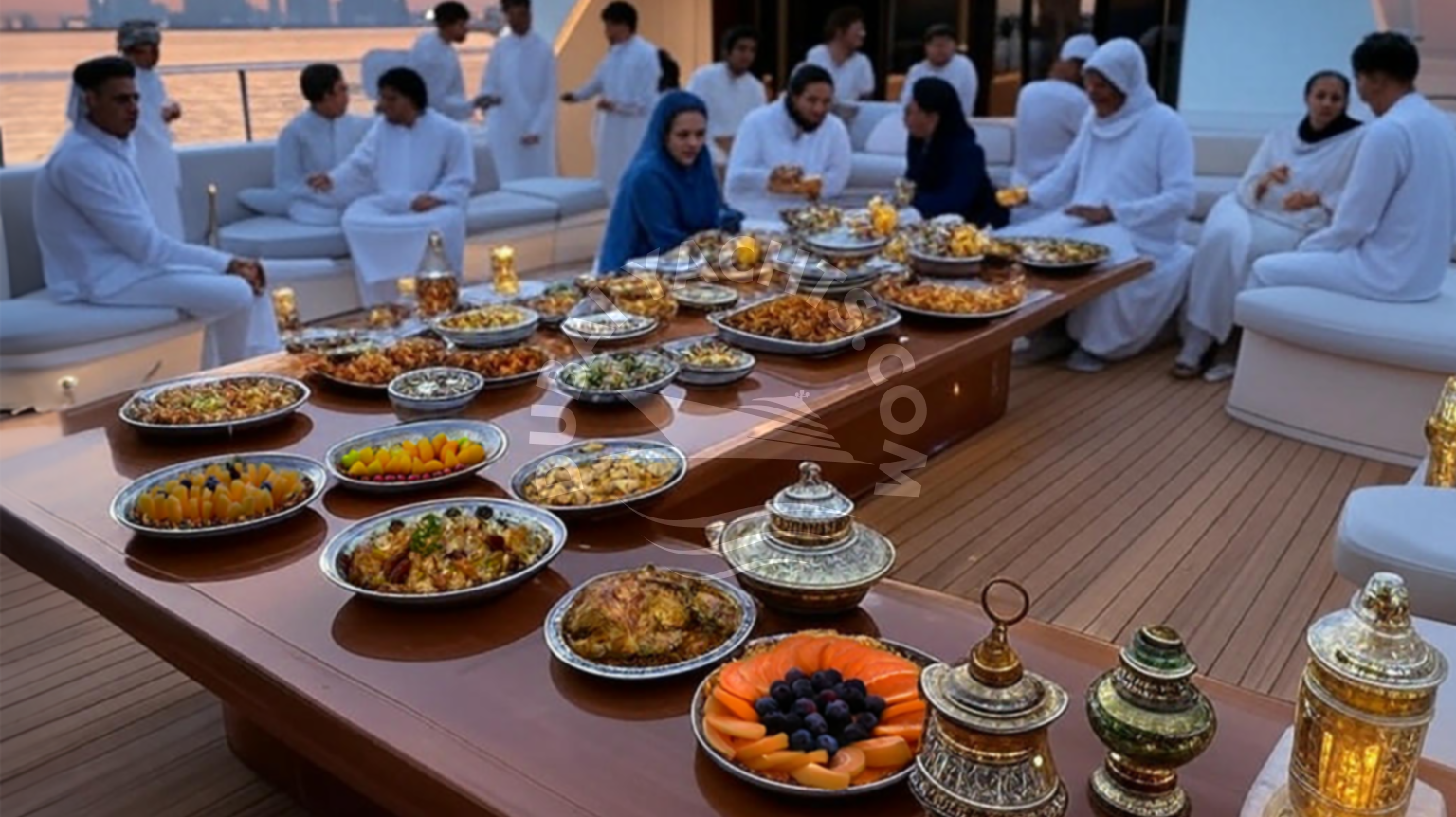 Iftar party on luxury yachts in Dubai